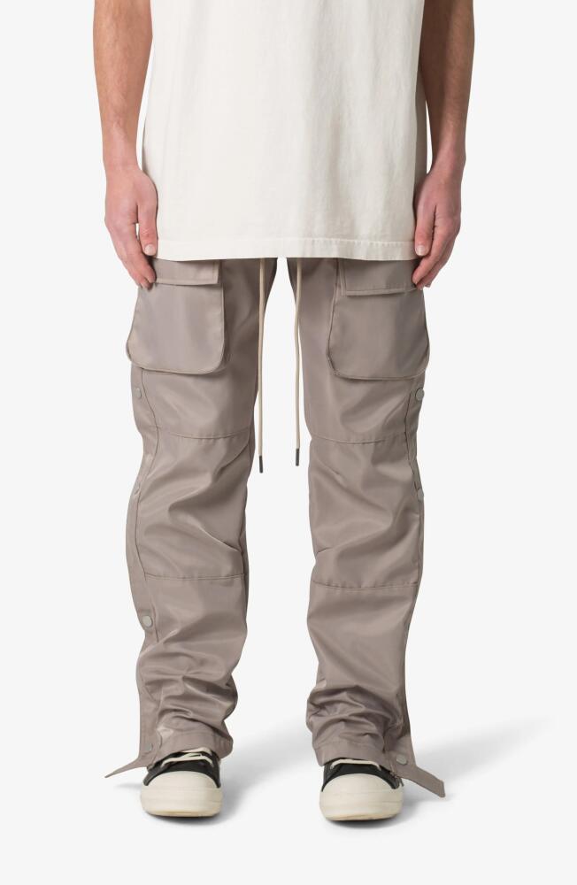 mnml Side Snap Nylon Cargo Pants in Grey Cover