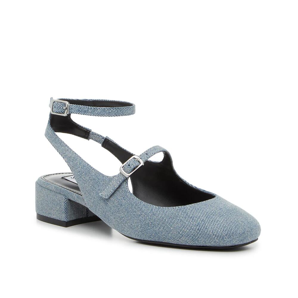 Steve Madden Spektor Mary Jane | Women's | Denim Blue Fabric Cover