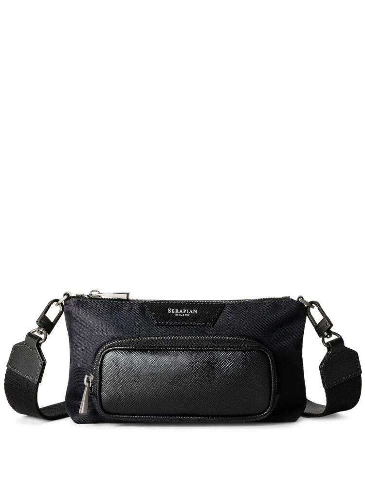 Serapian mini Envelope crossbody bag - Black Cover