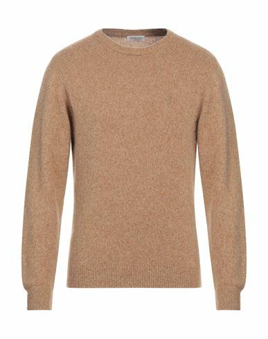 Jeckerson Man Sweater Camel Wool, Polyamide Cover