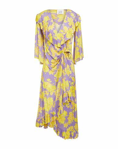 Vetements Woman Midi dress Yellow Viscose Cover