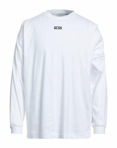 Gcds Man T-shirt White Cotton Cover