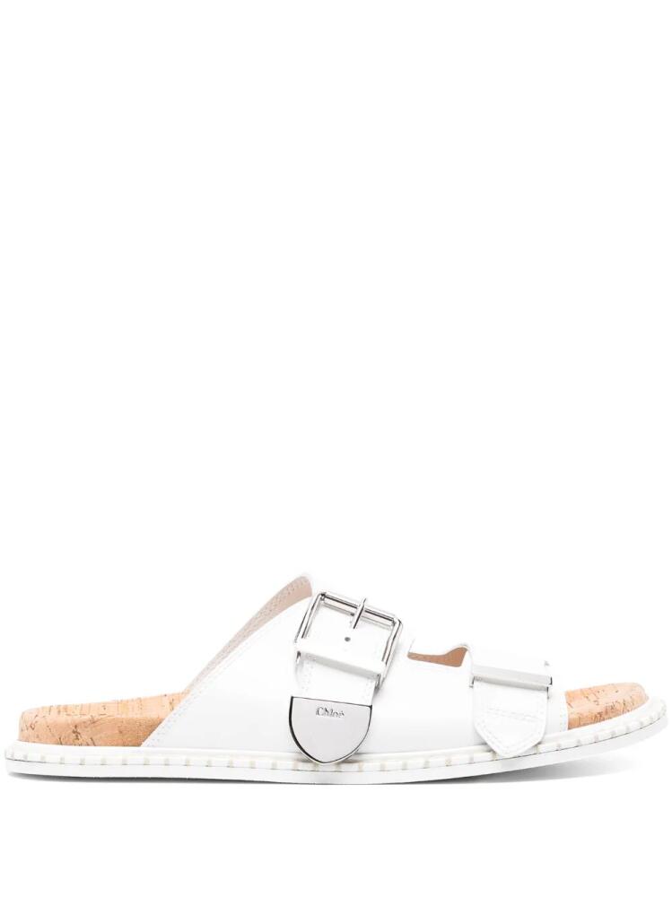 Chloé Rebecca double-strap sandals - White Cover