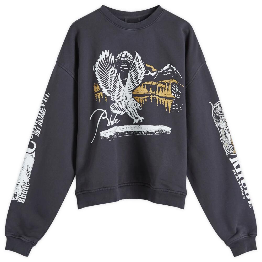 Rhude Men's Pennant Flag Sweatshirt in Vintage Black Cover