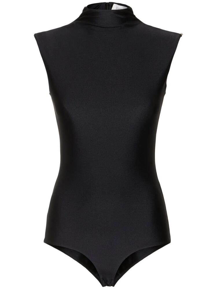 SPORTMAX Cristin Stretch Tech Cap Sleeve Bodysuit Cover