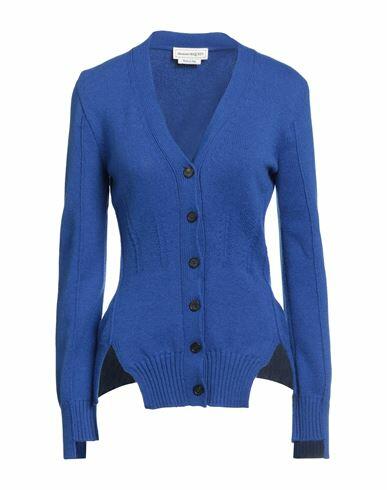 Alexander Mcqueen Woman Cardigan Bright blue Cashmere Cover