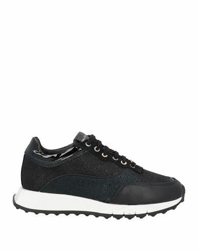 Baldinini Woman Sneakers Black Soft Leather, Textile fibers Cover