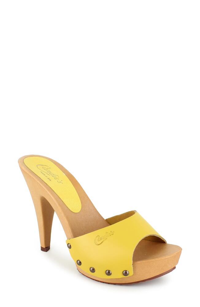 Candie's Viviana Slide Sandal in Mustard Cover