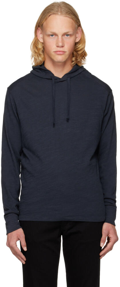 rag & bone Navy Classic Flame Hoodie Cover