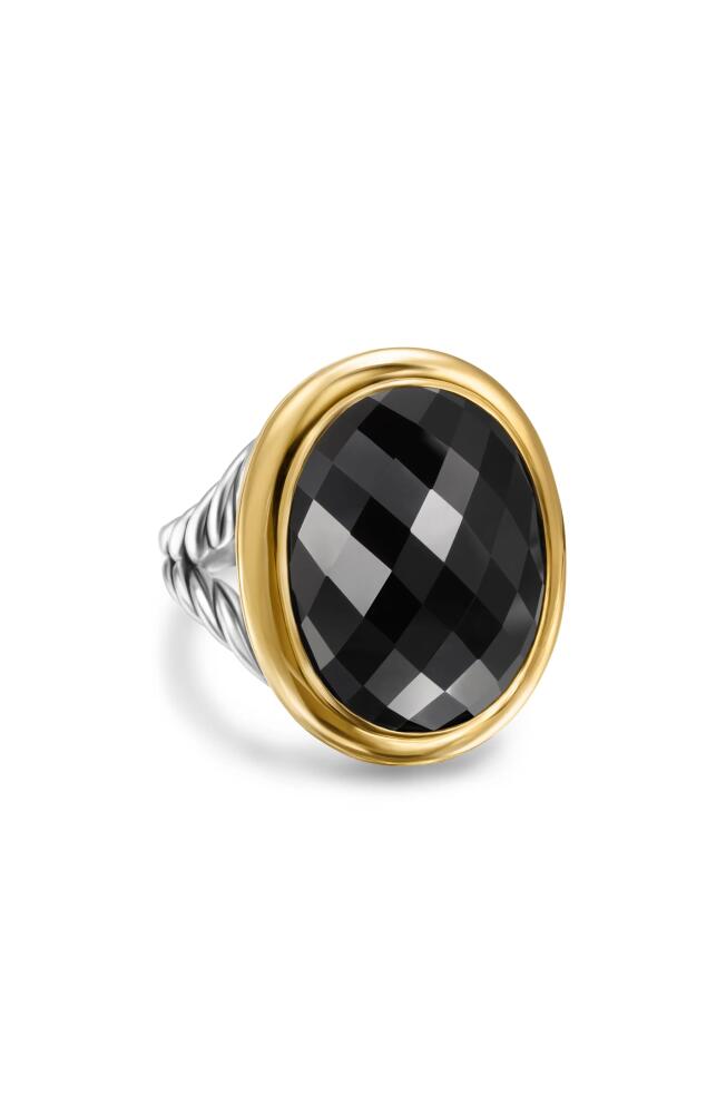 David Yurman Albion Oval Stone Ring in Sterling Silver/Black Onyx Cover