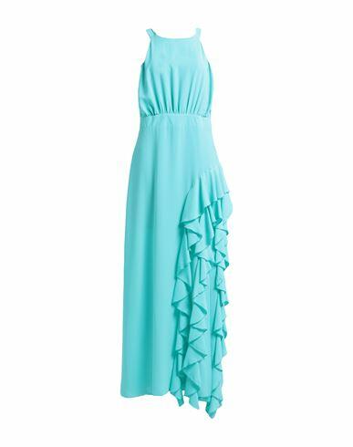 Rinascimento Woman Maxi dress Turquoise Polyester Cover