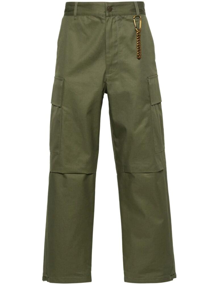 DARKPARK Saint straight-leg cargo trousers - Green Cover