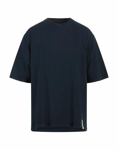 Novemb3r Man T-shirt Midnight blue Cotton Cover