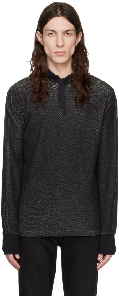 rag & bone Black Collin Hoodie Cover