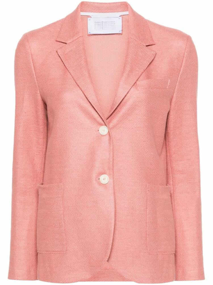 Harris Wharf London knitted single-breasted blazer - Pink Cover