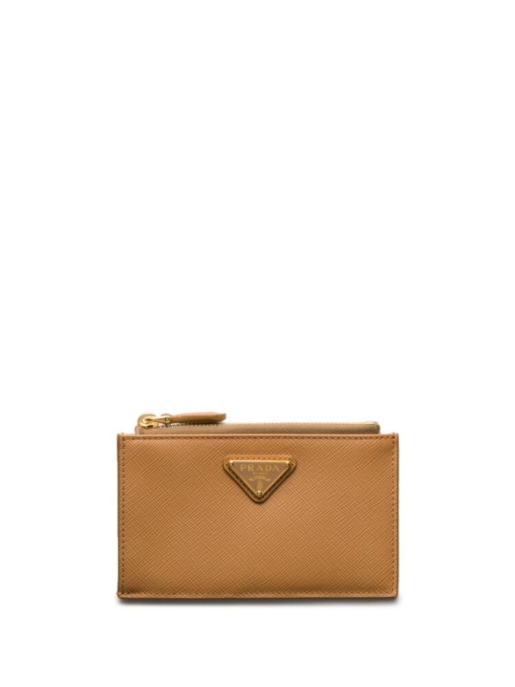 Prada Saffiano card holder - Brown Cover