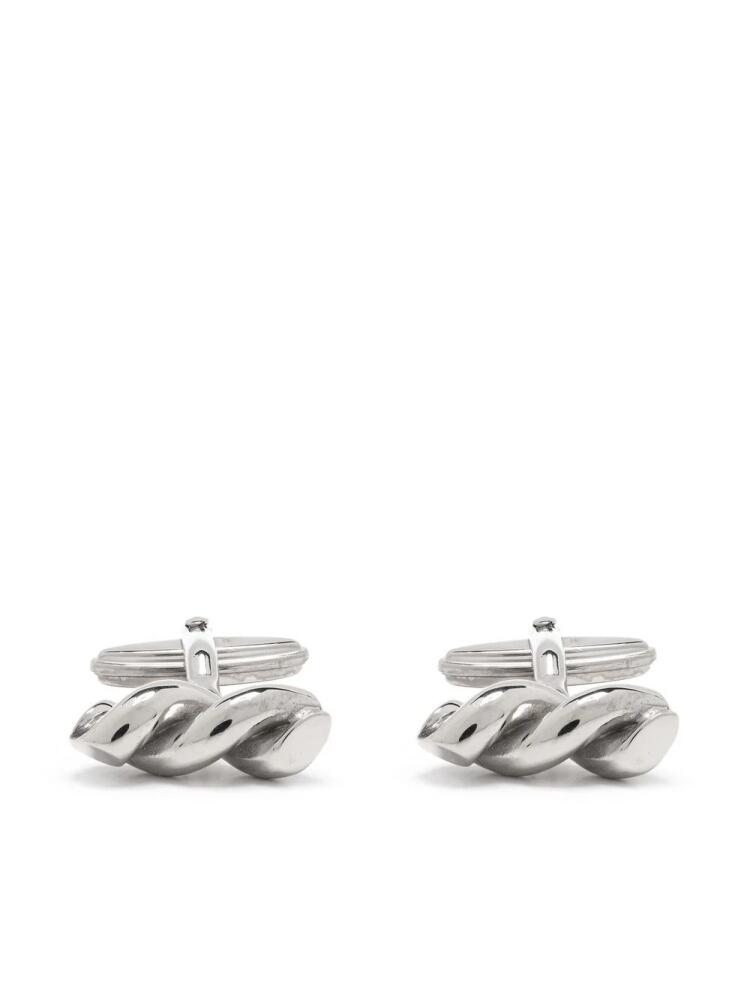 Lanvin twist-detailing cufflink - Silver Cover