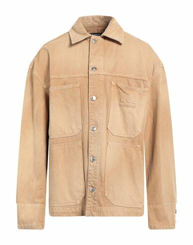 Nahmias Man Denim outerwear Sand Cotton Cover