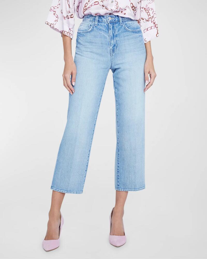 L'Agence June Ultra High-Rise Crop Stovepipe Jeans Cover