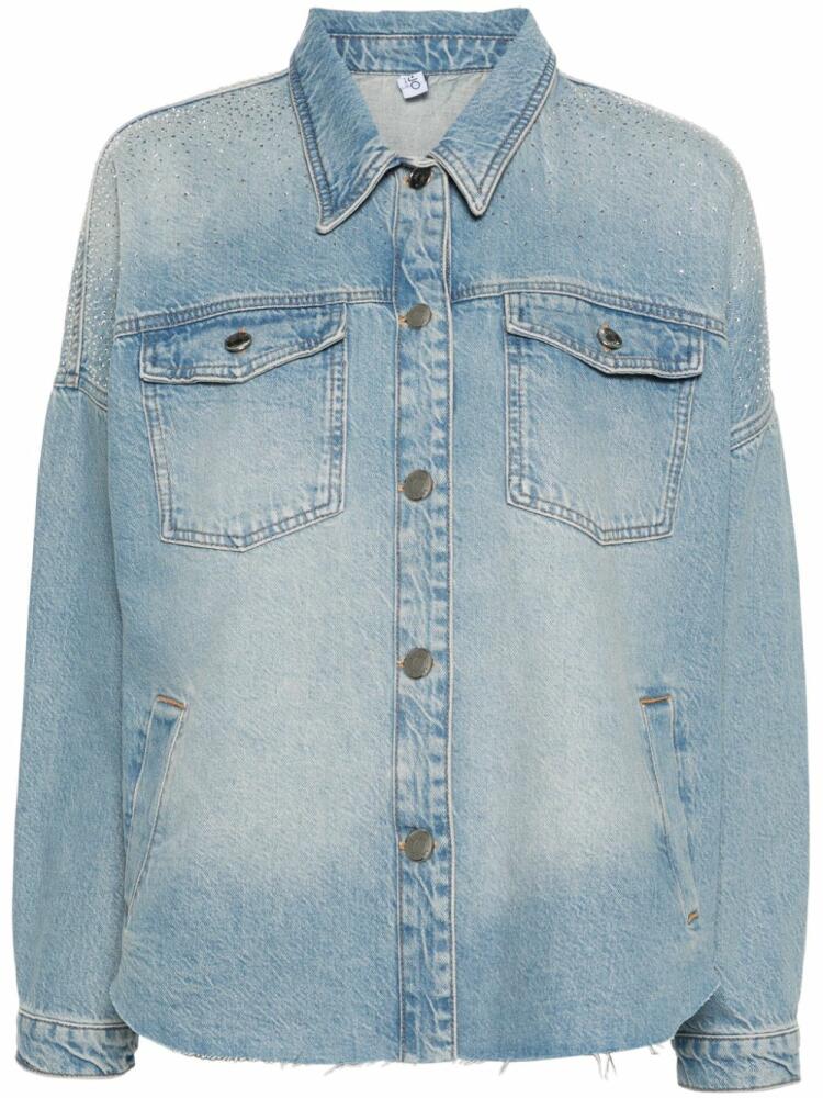 LIU JO crystal-embellished denim jacket - Blue Cover