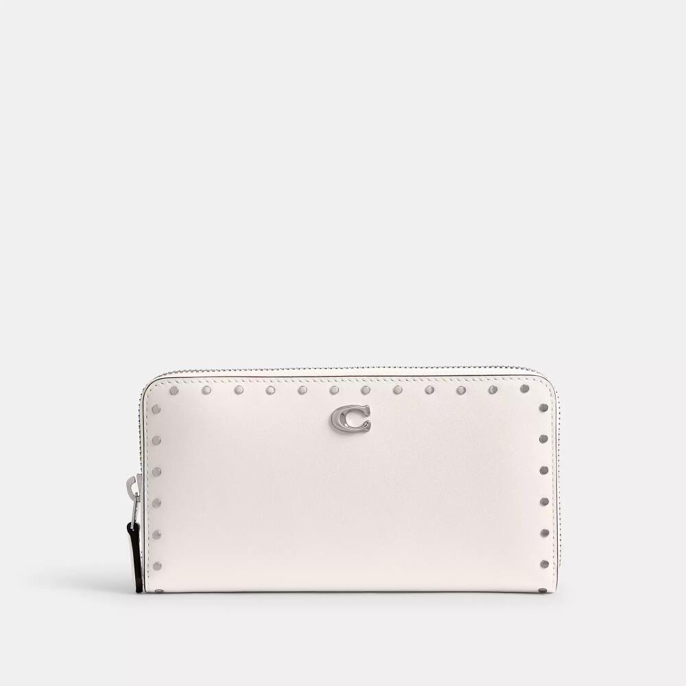 Coach Accordion Zip Wallet With Rivets Cover