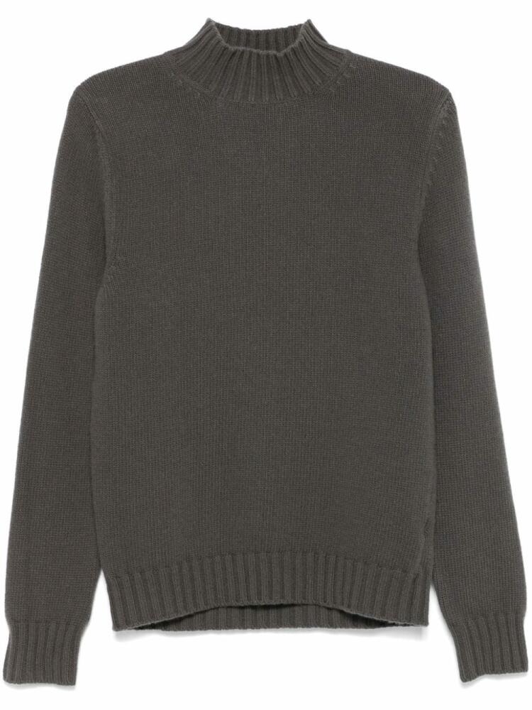 Fedeli ribbed-trim sweater - Brown Cover