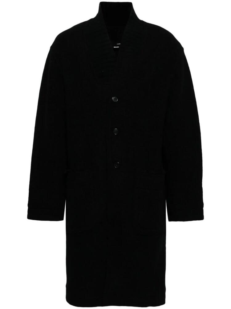 Isabel Benenato single-breasted coat - Black Cover