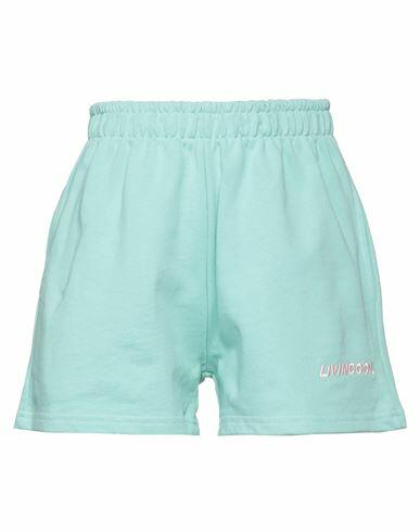 Livincool Woman Shorts & Bermuda Shorts Light green Cotton Cover