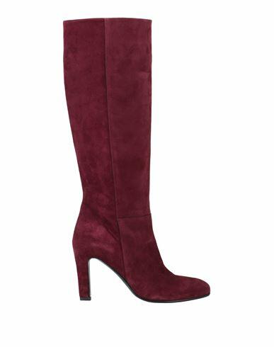 Del Carlo Woman Boot Garnet Leather Cover