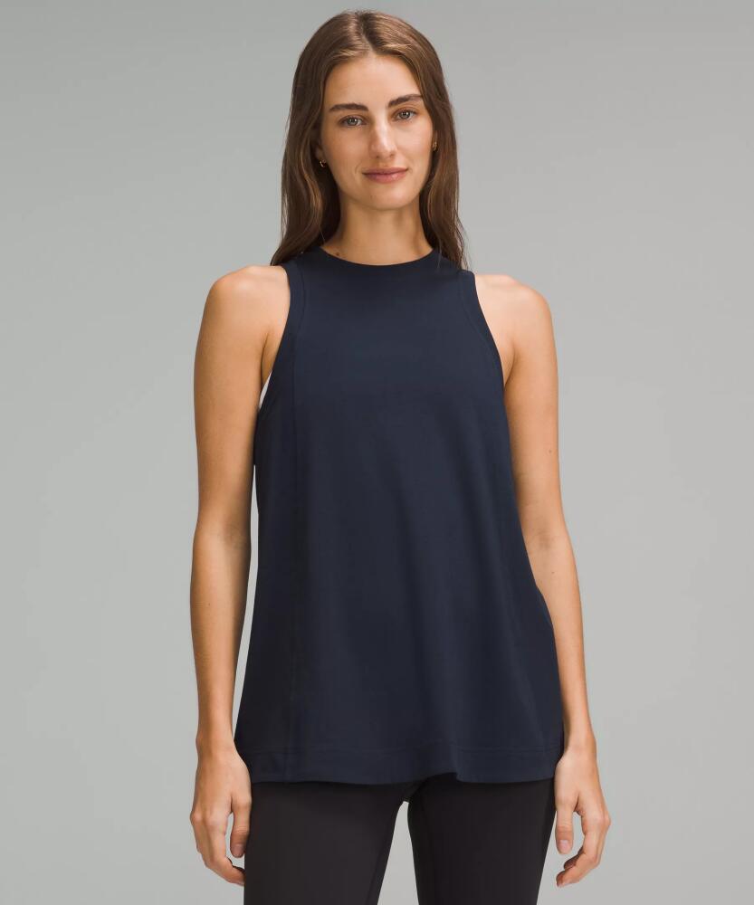 lululemon Long Cotton Crewneck Tank Top Cover