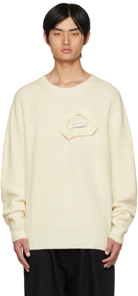 Feng Chen Wang White Double Neck Sweater Cover