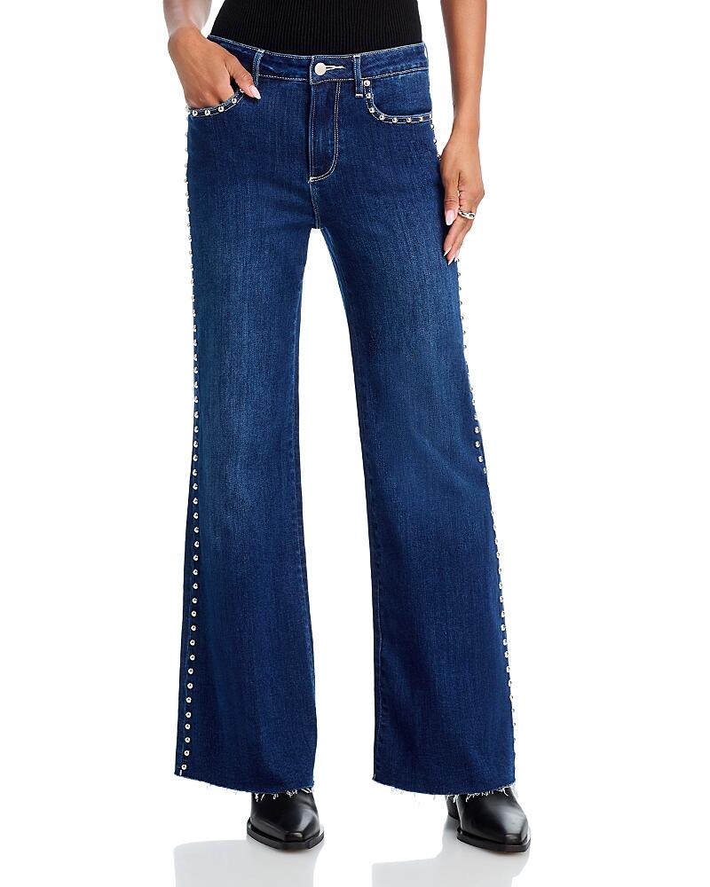 Aqua High Rise Wide Leg Jeans in Dark Wash - Exclusive Cover