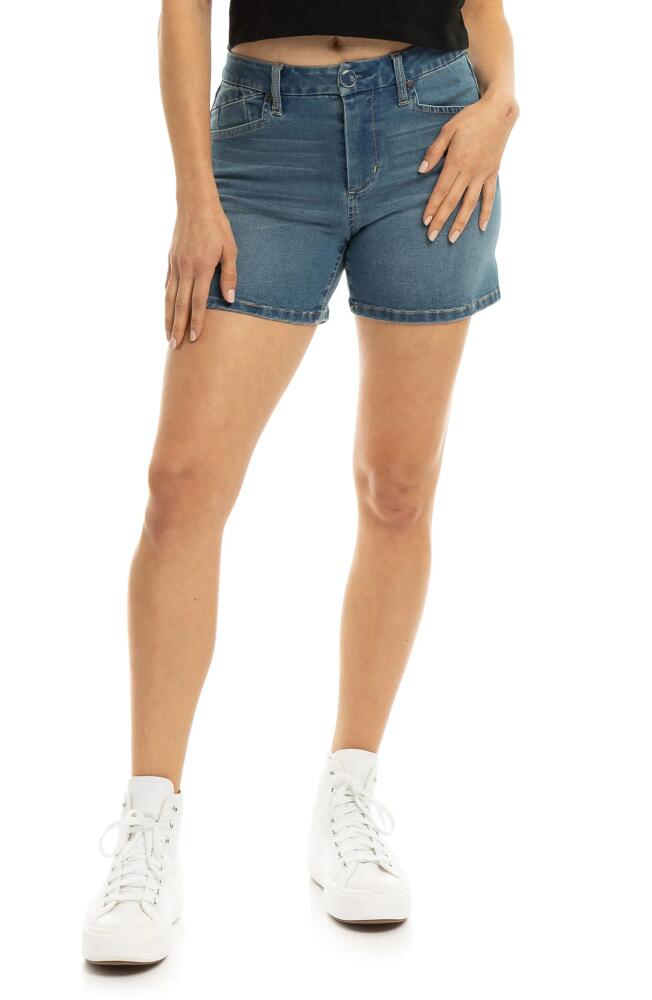 1822 Denim Better Butter High Waist Denim Shorts in Frida Cover