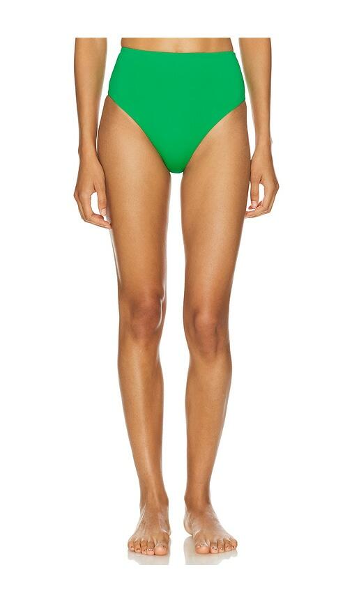 Bondi Born Poppy Bikini Bottom in Green Cover