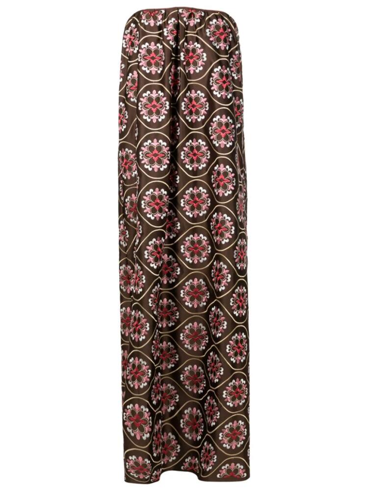 Olympiah Marrakech-print silk-blend maxi dress - Brown Cover