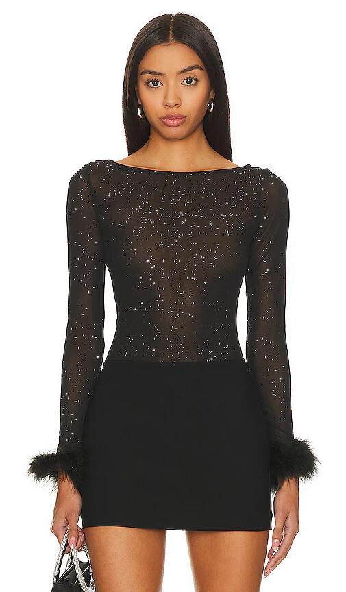 MORE TO COME Fallon Bodysuit in Black Cover