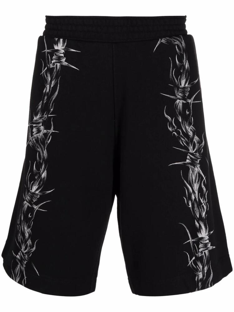 Givenchy barbed wire-print shorts - Black Cover