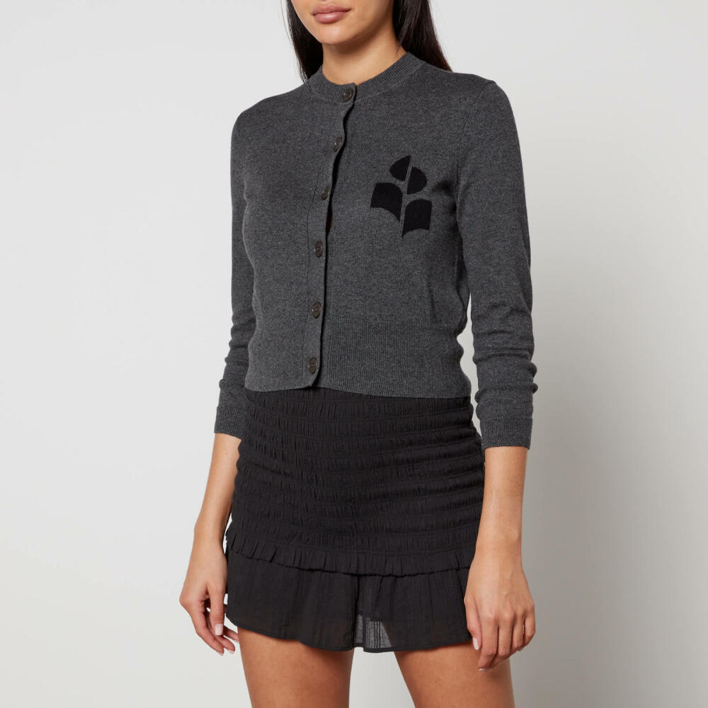 Marant Etoile Newton Logo Cotton and Wool-Blend Cardigan Cover