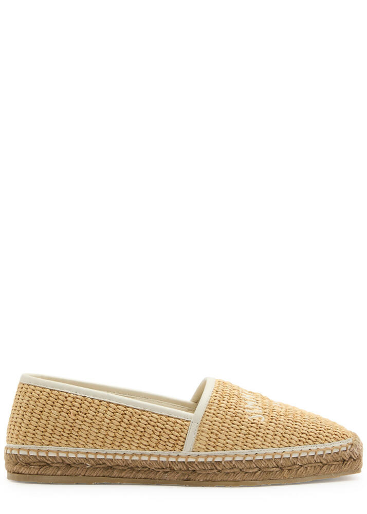 Jimmy Choo Brie Logo-embroidered Espadrille Flats - Beige Cover