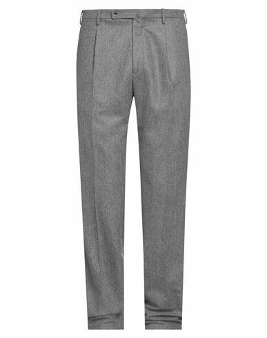 Incotex Man Pants Grey Virgin Wool, Polyester Cover