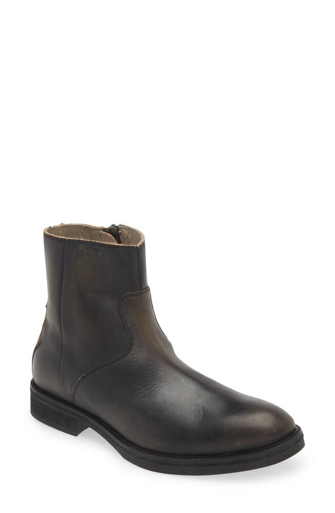 AllSaints Lang Zip Boot in Dark Brown Cover