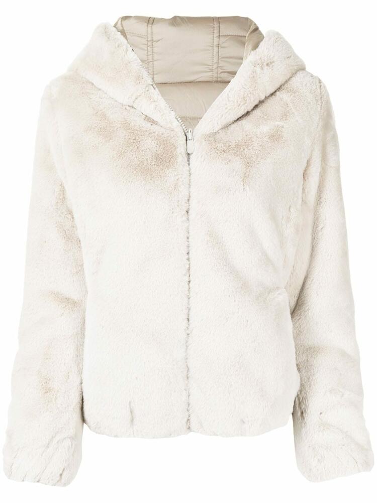 Save The Duck Laila vegan reversible coat - White Cover