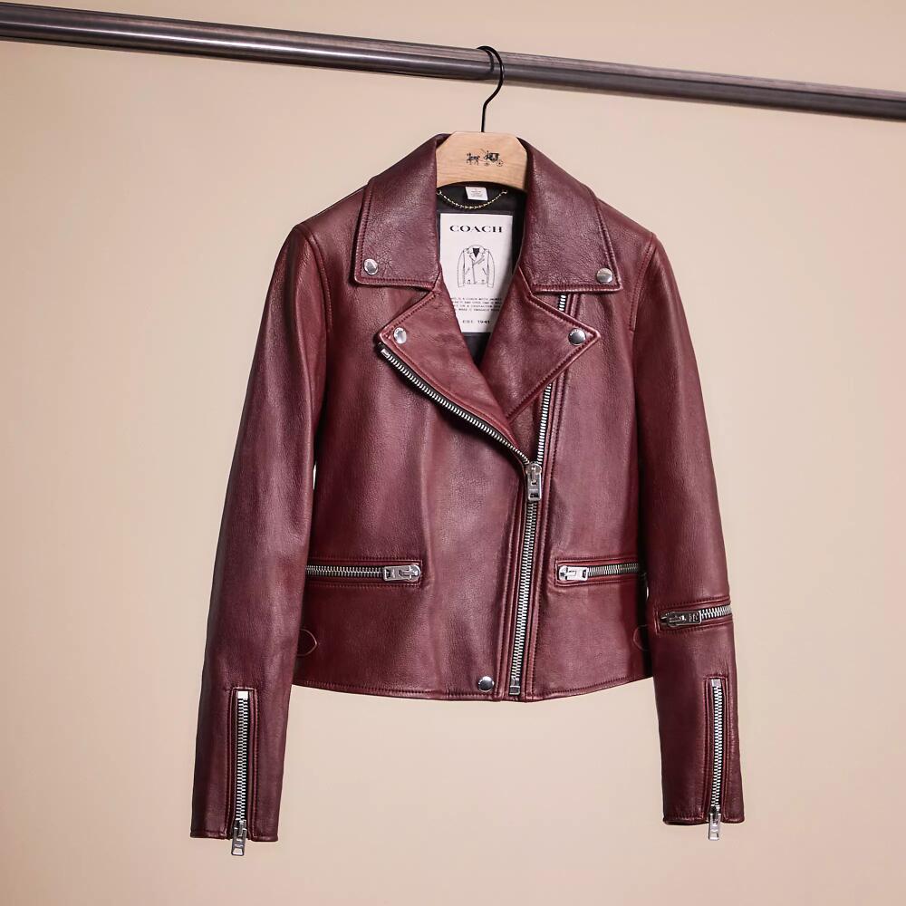 Coach Restored Biker Jacket Cover