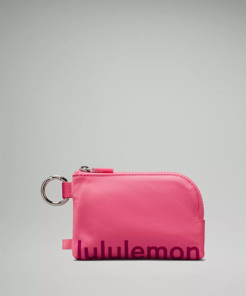 lululemon - Clippable Card Pouch - Sakura Pink/Washed Mauve Cover