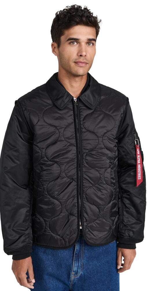 Alpha Industries Mixed Media Utility Jacket Black Cover