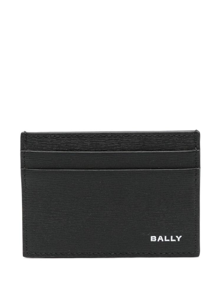 Bally debossed-logo leather card holder - Black Cover