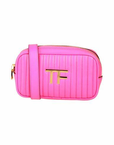 Tom Ford Woman Belt bag Fuchsia Calfskin, Brass Cover