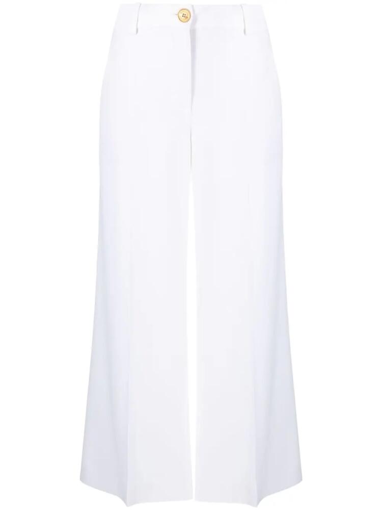 Moschino wide-leg cropped trousers - White Cover