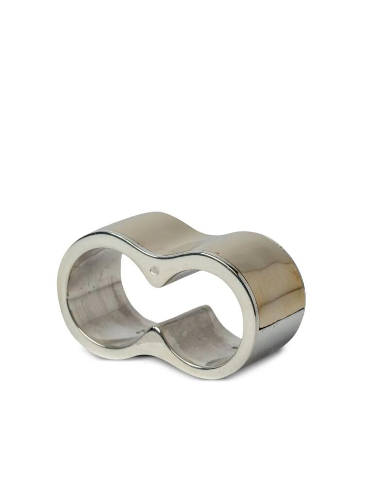 Parts of Four Contour Double ring - Silver Cover