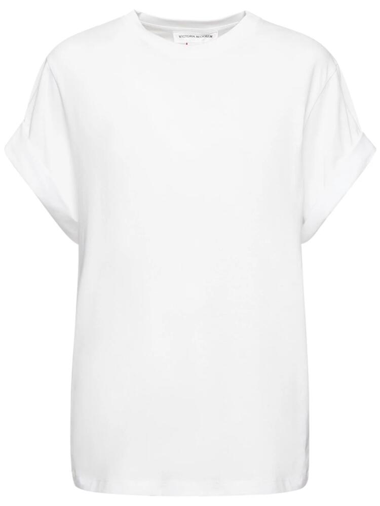 VICTORIA BECKHAM Relaxed Fit Cotton T-shirt Cover